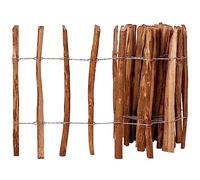 Mokuyary Clôture à piquets Bois de noisetier 60x500 cm, Clôture de Jardin Extérieure Décorative de Panneaux Barrière Animale pour Cour, Arrière, Patio, Terrasse-A2
