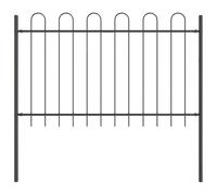 Mokuyary Clôture de Jardin BOXTEL Gris, Extérieure Décorative Clôture de Panneaux Barrière Animale pour Cour, Arrière, Patio, Terrasse-A2