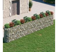 Mokuyary Lit surélevé à Gabion Fer galvanisé 540x50x100 cm Jardinière de Jardin, Bac de Plantation pour Cultiver Fleur Plantes Succulentes, Terrasse, Patio, Balcon