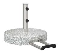 Mokuyary Pied de Parasol Gris Ø 45x37,5 cm Granite Jardin | Pieds Base pour Parasol de Terrasse, Piscine, Patio, Restaurant