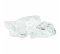 Mokuyary Pierres de Jardin Blanc 12 cm Verre pour Gabion, Extérieur, Terrasse, Arrière-Cour et Pelouse