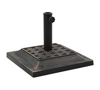 Mokuyary Socle carré de Parasol Polyrésine 12 kg Bronze Jardin | Pieds Base pour Parasol de Terrasse, Piscine, Patio, Restaurant
