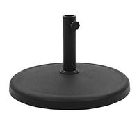 Mokuyary Socle Rond de Parasol Polyrésine 19 kg Noir Jardin | Pieds Base pour Parasol de Terrasse, Piscine, Patio, Restaurant