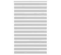 Mokuyary Store Double - Gris Clair - 145 x 230 cm - Largeur du Tissu 140,9cm Polyester - Store Intérieur Stores à Rouleau pour Fenêtres - Protection Vie Privée - Protection UV - Store zébré