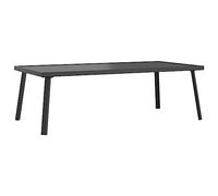 Mokuyary Table basse de jardin anthracite 110 x 55 x 35 cm en acier pour extérieur, jardin, table basse rectangulaire, table de jardin pour balcon, terrasse