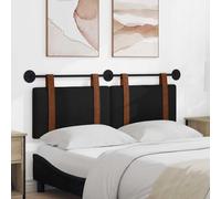 Mokuyary Tête de Lit Suspendue Noir PU Antique Chambre I