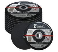 Molatool Lot de 10 disques à tronçonner standard 150 x 1,6 x 22,2 mm pour métal, acier, acier inoxydable/inox, lot de 10 disques flexibles pour meuleuse d'angle