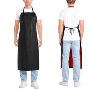 Molaxhome Tablier de cuisine en vinyle imperméable pour hommes pour la cuisine cuisine vaisselle nettoyage jardinage toilettage boucher