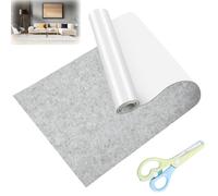 Molbory 40 x 200 cm - Feutre autocollant - Gris clair - Adhésif autocollant - 2 mm d'épaisseur - Patins en feutre multi-usages avec ciseaux - Pour boîte de doublure - Cadre photo, pieds de chaise,