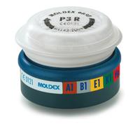 Moldex Moldex Filtre combiné A1B1E1K1Hg P3 RD, pour séries 7000 + 9000, EasyLock®, gaz organiques, gaz inorganiques, gaz acides, ammoniaque, dioxyde de soufre, mercure et particules Quantité:6