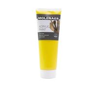 MOLENAER peinture acrylique primaire jaune pour peindre peinture d'artiste qualité studio tube de 250ml