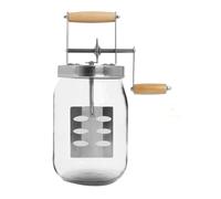 MOLERRI Baratte à Beurre en Verre de 1,5 L, Grande Capacité de 52 Onces Liquides, Baratte à Beurre à Manivelle, Pot, Baratte à Beurre