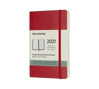 Moleskine 12 Monate Wochen Notizkalender 2021 Pocket/A6, 1 Wo