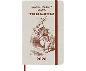 Moleskine 12 Monate Wochen Notizkalender - Alice Im Wunderland 2023, Pocket/A6, 1 Wo