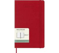 Moleskine Agenda hebdomadaire 2026-2027 18 mois - couverture rigide, rouge écarlate 13×21 cm