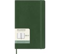 Agenda scolaire semainier hebdomadaire avec couverture souple Moleskine Format Large 18 mois 2026-2027 Vert myrte Vert myrte