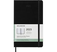 Moleskine Agenda Hebdomadaire 2023, Agenda Semainier 12 Mois Avec Mise En Page Horizontale, Agenda Hebdomadaire Horizontal, Couverture Rigide, Grand Format 13 X 21 Cm, Couleur Noir