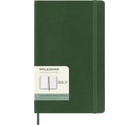 Agenda scolaire semainier hebdomadaire avec couverture souple Moleskine Format Large 18 mois 2026-2027 Vert myrte Vert myrte
