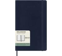 Moleskine - Agenda Hebdomadaire Planner 2023-2024, 18 Mois, Agenda Académique Hebdomadaire, Couverture Souple, Format Large 13 x 21 cm, Couleur Bleu Saphir