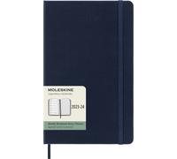 Moleskine - Agenda Hebdomadaire Planner 2023-2024, 18 Mois, Couverture Rigide, Format Large 13 x 21 cm, Couleur Bleu Saphir