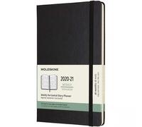 Moleskine Agenda Horizontal L Semainier 18 Mois 2020-2021 Rigide Noir