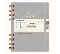 Moleskine Agenda Mensuel 2022, Agenda Mensuel 12-Mois, Carnet Mensuel avec Couverture Rigide, Taille XL 19 x 25 cm, Remake Midnight