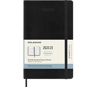 Moleskine Agenda Mensuel 2023, Agenda 18 Mois, Carnet Mensuel avec Couverture Souple, Grand Format 13 x 21 cm, Couleur Noir