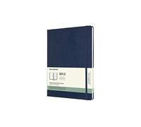 Moleskine Agenda/Planificateur Hebdomadaire 18 Mois, Agenda Semainier 2021/2022, Couverture Rigide et Fermeture Elastique, Format Extra Large 19 x25 cm, Couleur Bleu Saphir, 208 Pages