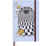 Moleskine Alice im Wunderland 12 Monate Tageskalender 2027, L/A5, 1 Tag = 1 Seite, fester Einband