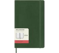 Moleskine Agenda quotidien 2026 12 mois – Format 13x21 cm – Couverture souple – Vert myrte