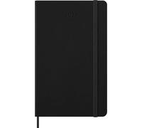 Moleskine Agenda Semainier 2027,Planner 12 Mois Vertical Pro avec Couverture Rigide et Fermeture Élastique, Format Large 13X21cm, Couleur Noir