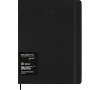 Moleskine Agenda Semainier 2027, Smart PRO Planner 12 Mois Digital Vertical avec Couverture Rigide et Fermeture Élastique, Format XL 19x25cm, Couleur Noir