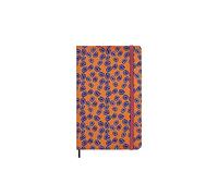 Moleskine Agenda Silk 12 Mois, Agenda Semainier Non Daté, Couverture Rigide Matelassée en Soie Italienne de Mantero et Fermeture Elastique, avec Coffret Cadeau, Grand Format 21x13cm, Couleur Orange