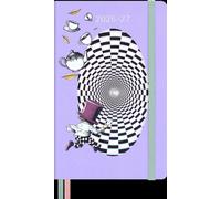 Moleskine Alice au pays des merveilles, agenda hebdomadaire de 18 mois 2026/2027, format L/A5, 1 semaine = 1 page, couverture rigide