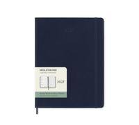 Moleskine Classic 12 Month 2027 Weekly Planner, Soft Cover, XL (7.5" x 9.75"), Sapphire Blue, 144 pages