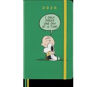 Moleskine Peanuts Agenda Journalier 2026, 12 Mois, avec Couverture Rigide, Fermeture Élastique et Autocollants Thématiques, Format Large 13 x 21 cm