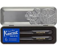 Moleskine Kaweco noir stylo plume et stylo bille