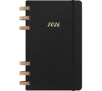 Moleskine Agenda Life Planner 2026 – Hebdo & mensuel, spirale, couverture souple, noir 13x21 cm