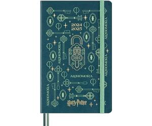 Moleskine Monde des Sorciers de Harry Potter Collection Sortilèges Alhomora Weekly Planner, genda Hebdomadaire 18 Mois Couverture Rigide Phosphorescente, Format Large 13 x 21 cm