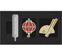 Moleskine Pins Thème Pays,Set de Pins Lanterne et Ravioli, Chine, pour Carnets et Agendas, Accessoires Décoratifs et Idée Cadeau