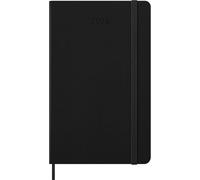 Agenda numérique Moleskine Smart Planner 2026, agenda hebdomadaire sur 12 mois, fermeture élastique, couleur noire, grand format 13 x 21 cm