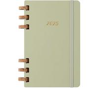 Moleskine Weekly & Monthly Planner, Agenda Hebdomadaire et Mensuelle Spirale 12 Mois 2025, Couverture Rigide et Fermeture Élastique, Couleur Crush Kiwi, Format Large 15x21 cm