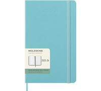 Moleskine Agenda semainier 2025-2026 18 mois, rigide, élastique, 13x21 cm, aigue-marine