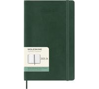 Moleskine Weekly Planner 2025-2026, Agenda Hebdomadaire 18 Mois avec Espace pour Notes, Couverture Souple et Fermeture Élastique, Format Large 13 x 21 cm, Couleur Vert Myrte
