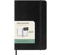 Moleskine Weekly Planner, Agenda Hebdomadaire avec Espace pour Notes 12 Mois 2025, Couverture Souple et Fermeture Élastique, Couleur Noir, Langue Allemande, Format Pocket 9x14 cm