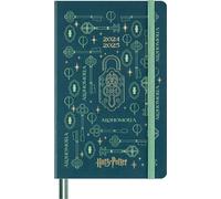 Moleskine Monde des Sorciers de Harry Potter Collection Sortilèges Alhomora Weekly Planner, genda Hebdomadaire 18 Mois Couverture Rigide Phosphorescente, Format Large 13 x 21 cm