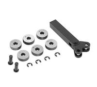 Molette, 7 pièces 0.5/1/2mm outil de moletage en acier diagonale double molette linéaire ensemble avec 1 pièces moletée pour remplacer la molette linéaire endommagée