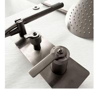 Molette colonne de douche encastrée mécanique façon inox Essebagno