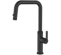 Molette mitigeur évier à douchette extractible noir mat Essebagno