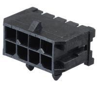 MOLEX 430450800 - Barrette à broches à deux rangées 90° Grille3 mm Pôles 2 x 4 Mic